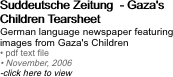 Suddeutsche Zeitung  - Gaza's